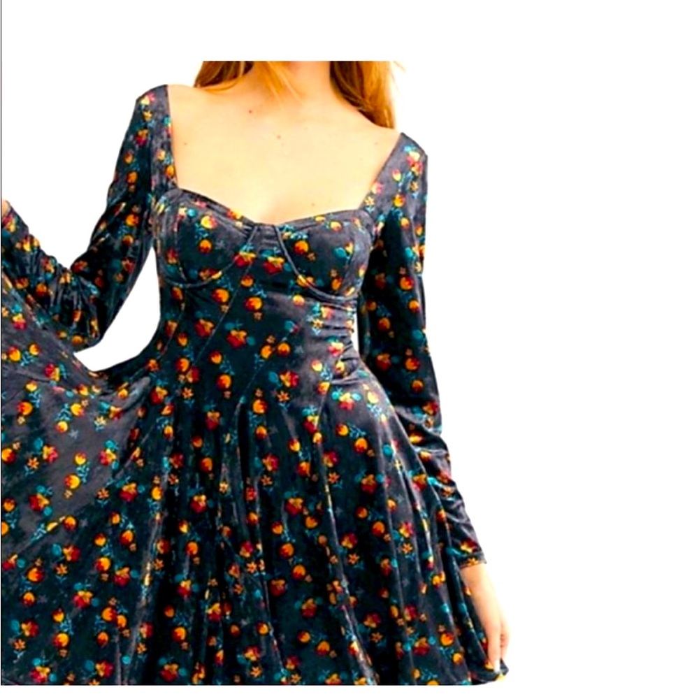 Free People Regina Velvet Dress